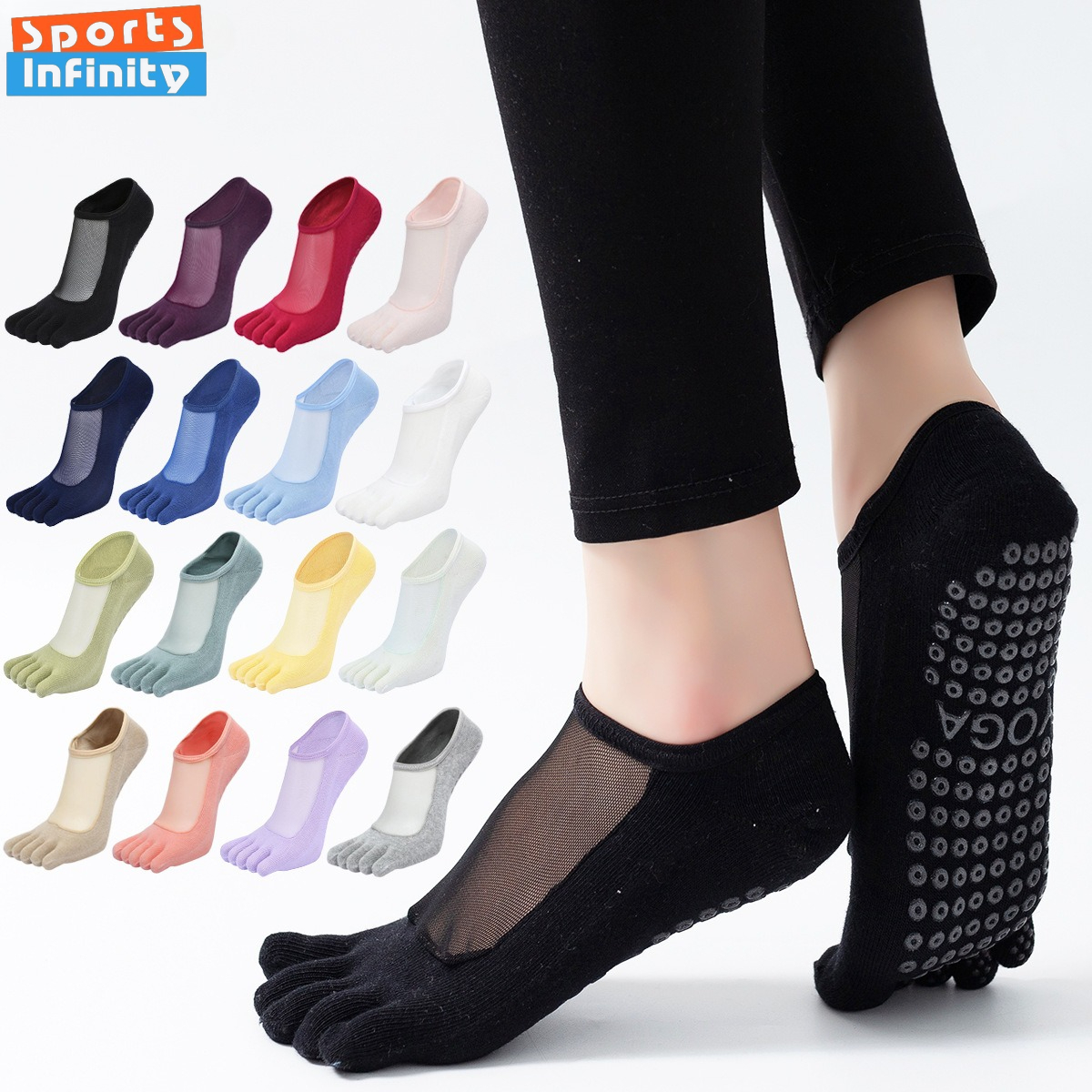 Yoga Fitness Pilates - Spring Summer Mesh Five Finger Yoga