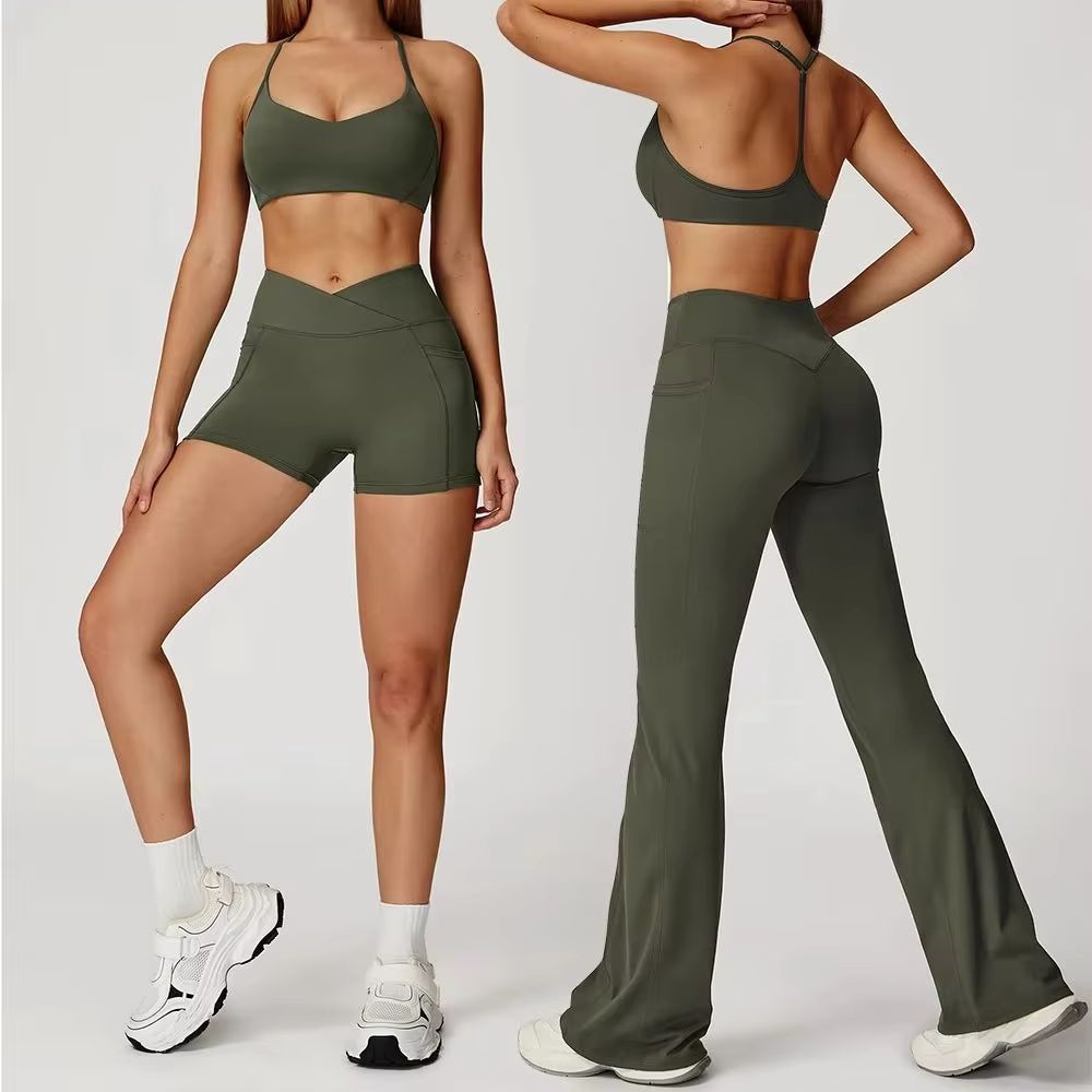 Yoga Fitness Kit - 2PCS Sports Bra Women's Tracksuit Fitness