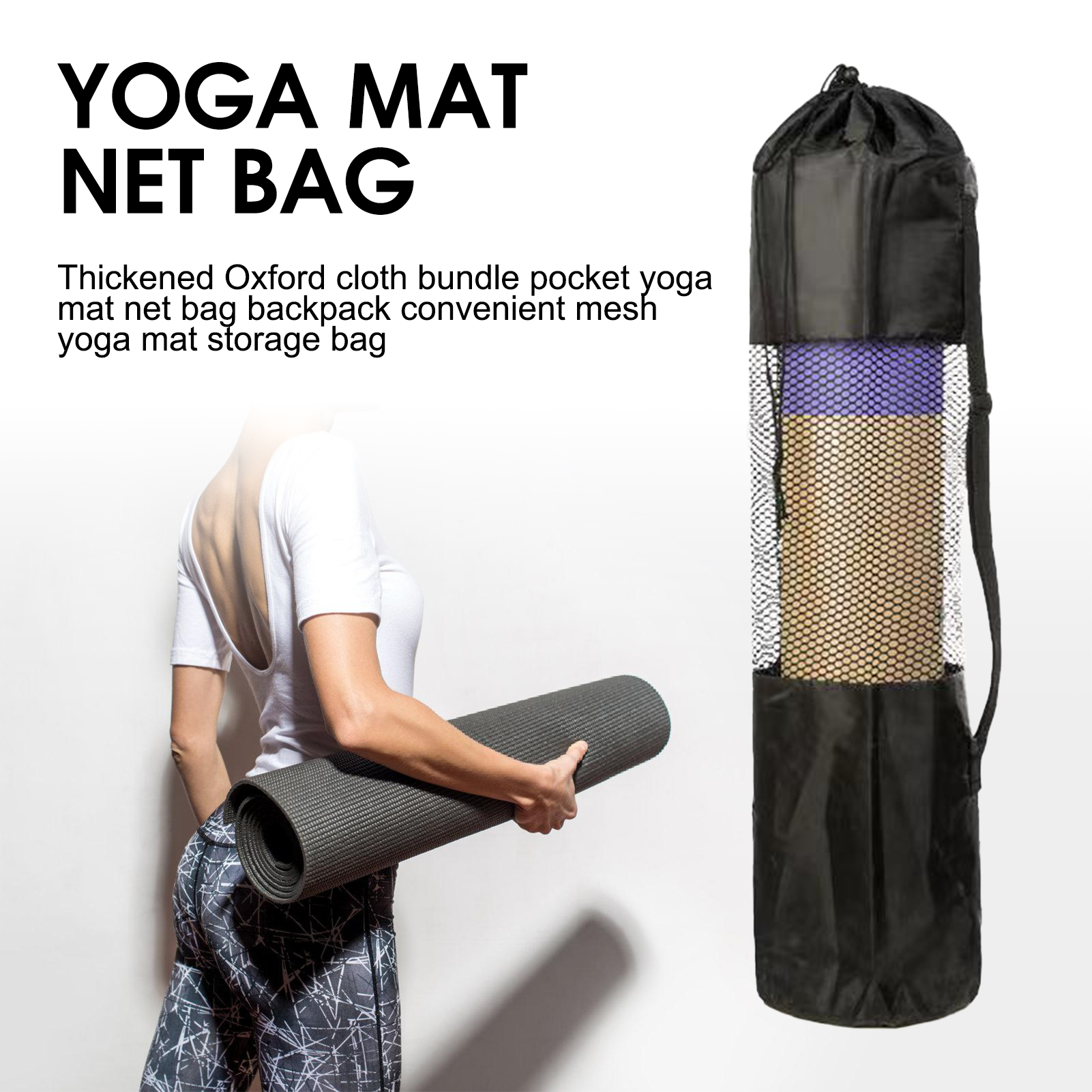 Yoga Fitness Pilates - Yoga Mat Bag with Mesh Window