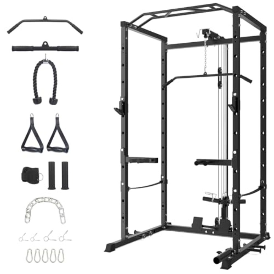 Lat Pulldown Bar - Home Gym Power Cage Heavy-Duty Squat