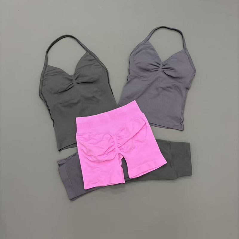 2 Piece Gym Set Women Seamless - Yoga Fitness Outfit ulasan dan harga