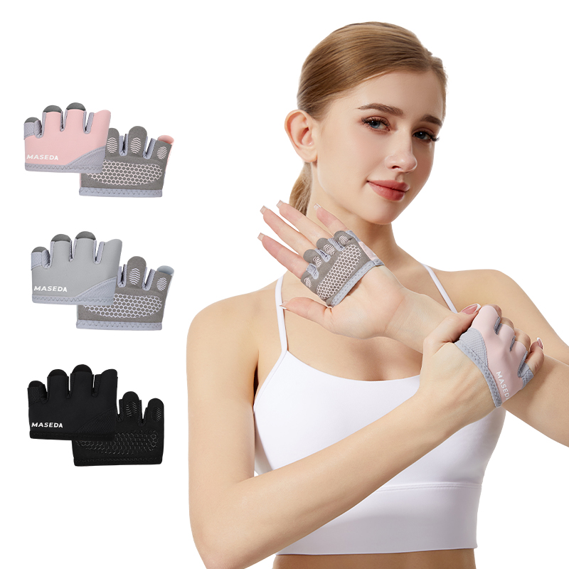 Pair of Fitness Fingerless Glo - Yoga Fitness Pilates ulasan dan harga