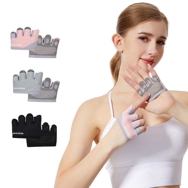 Pair of Fitness Fingerless Glo - Yoga Fitness Pilates ulasan dan harga