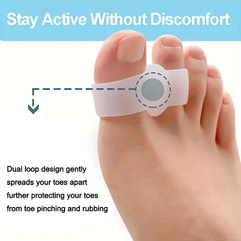 1 pair of silicone toe separat - Yoga Fitness Ring ulasan dan harga