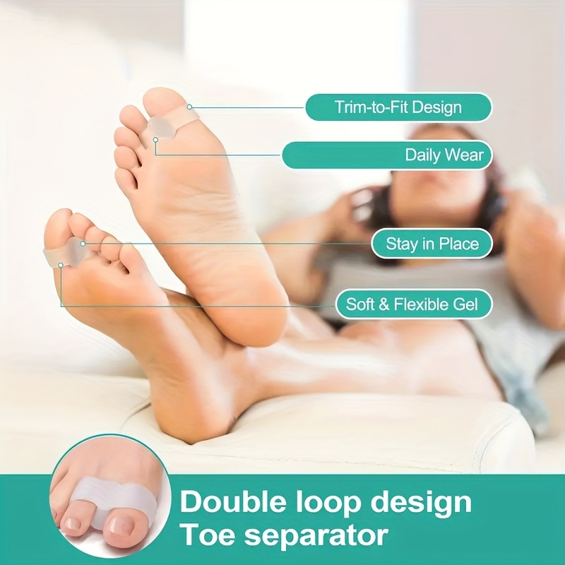 1 pair of silicone toe separat - Yoga Fitness Ring ulasan dan harga
