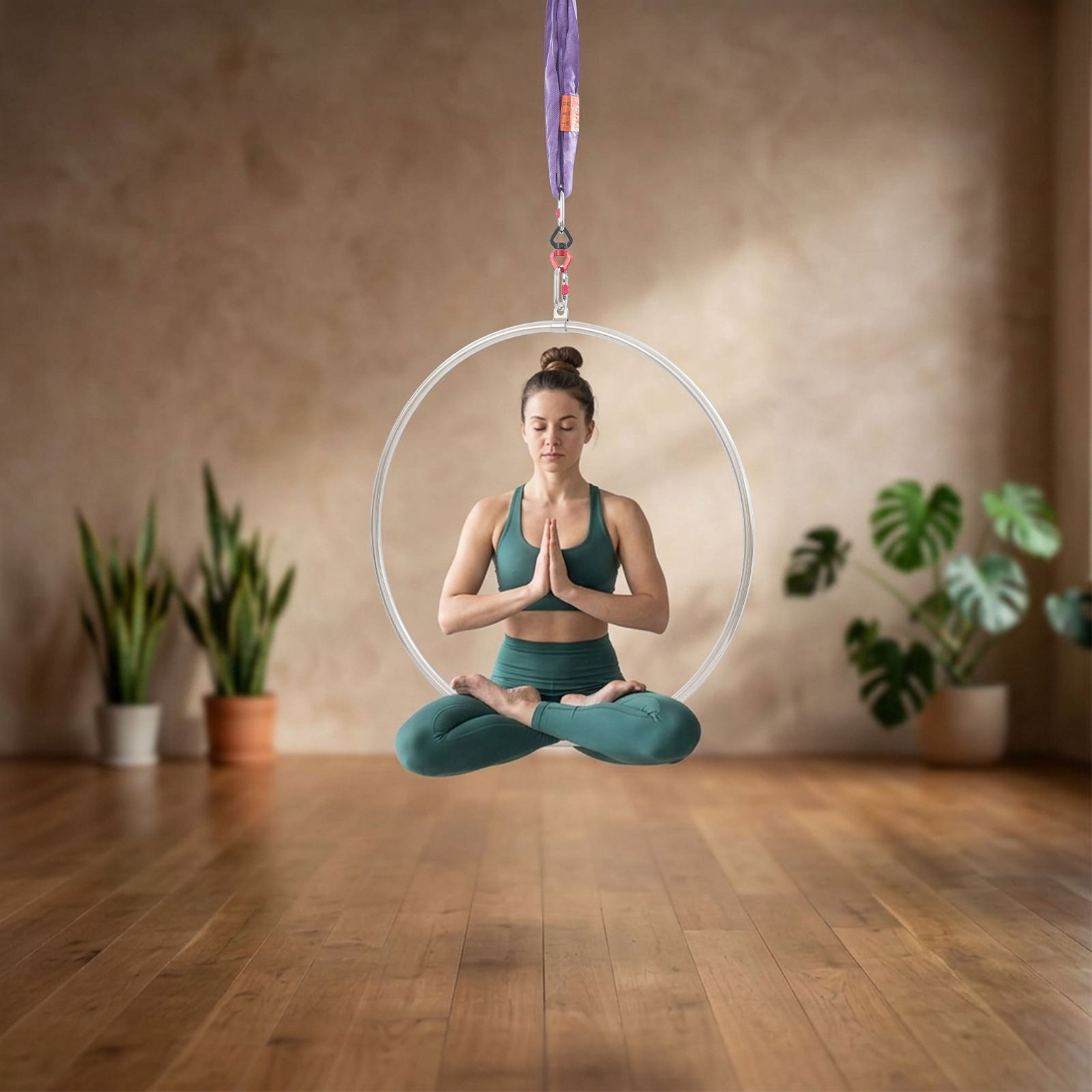Aerial Hoop Set, 95CM 37.4 Inc - Yoga Fitness Ring ulasan dan harga