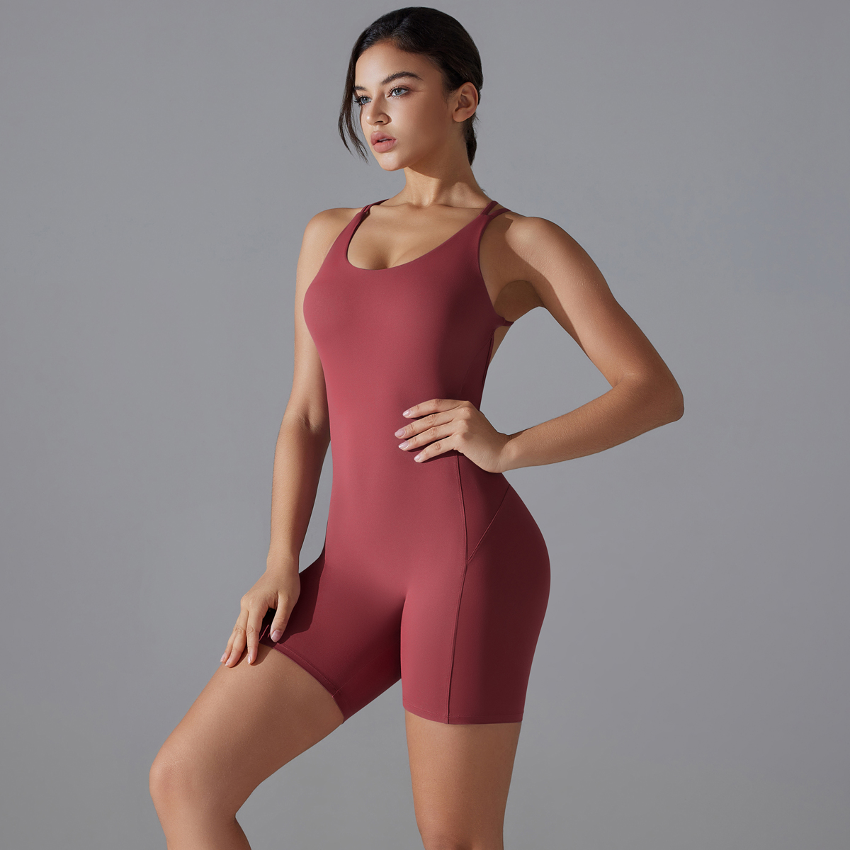Yoga Set Sexy Backless Sporty  - Yoga Fitness Outfit ulasan dan harga