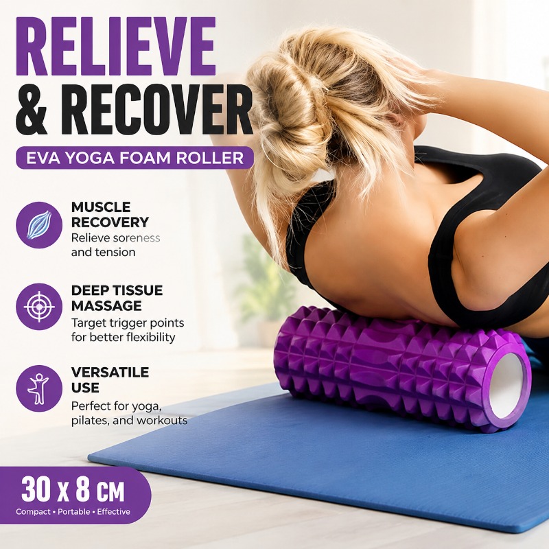 Mini Hollow EVA Foam Roller Sp - Yoga Fitness Wheel ulasan dan harga