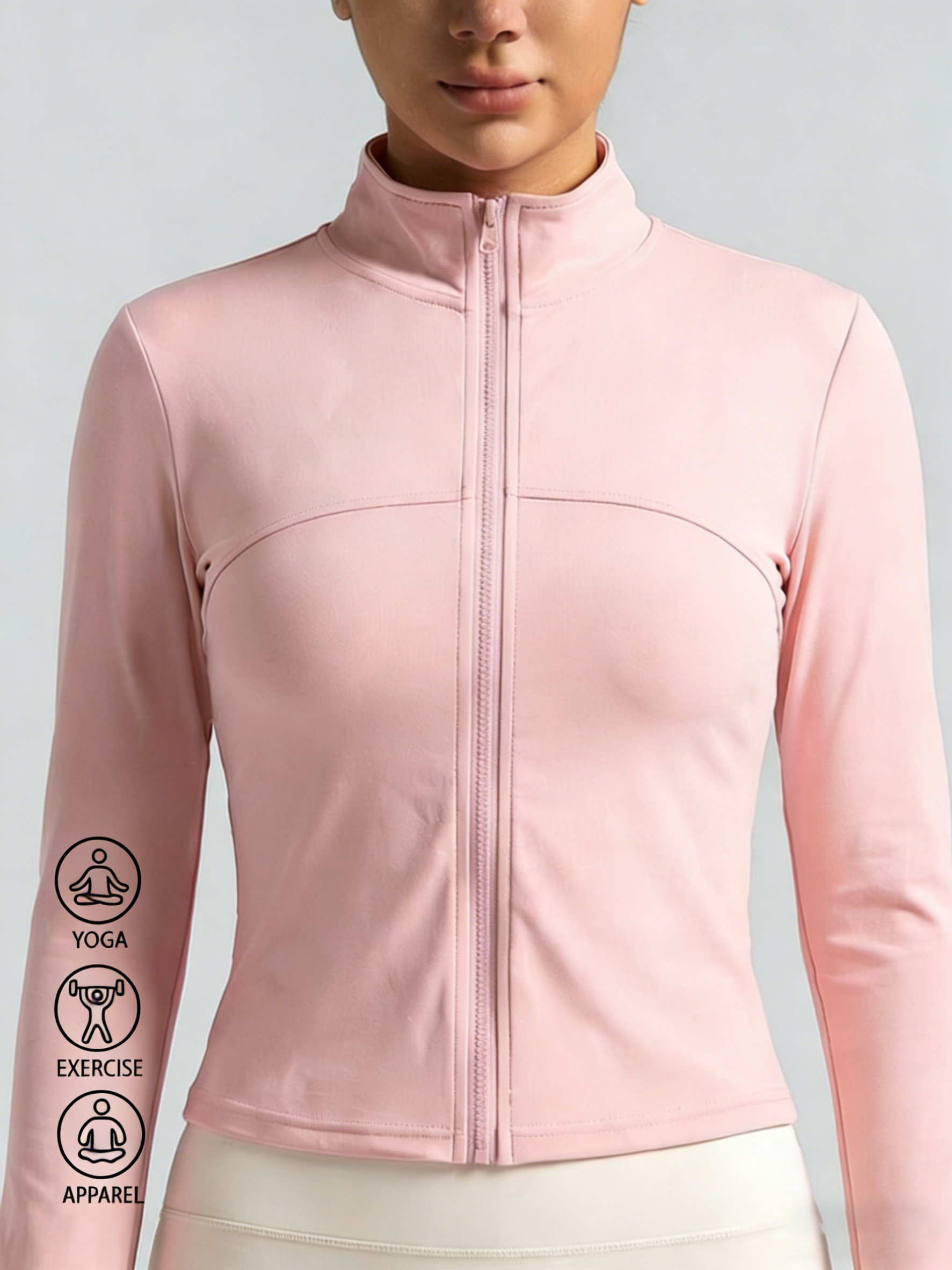 New Women Light pink Yoga Coat - Yoga & Fitness With Faye The Well Being Studio Abbots Langley ulasan dan harga