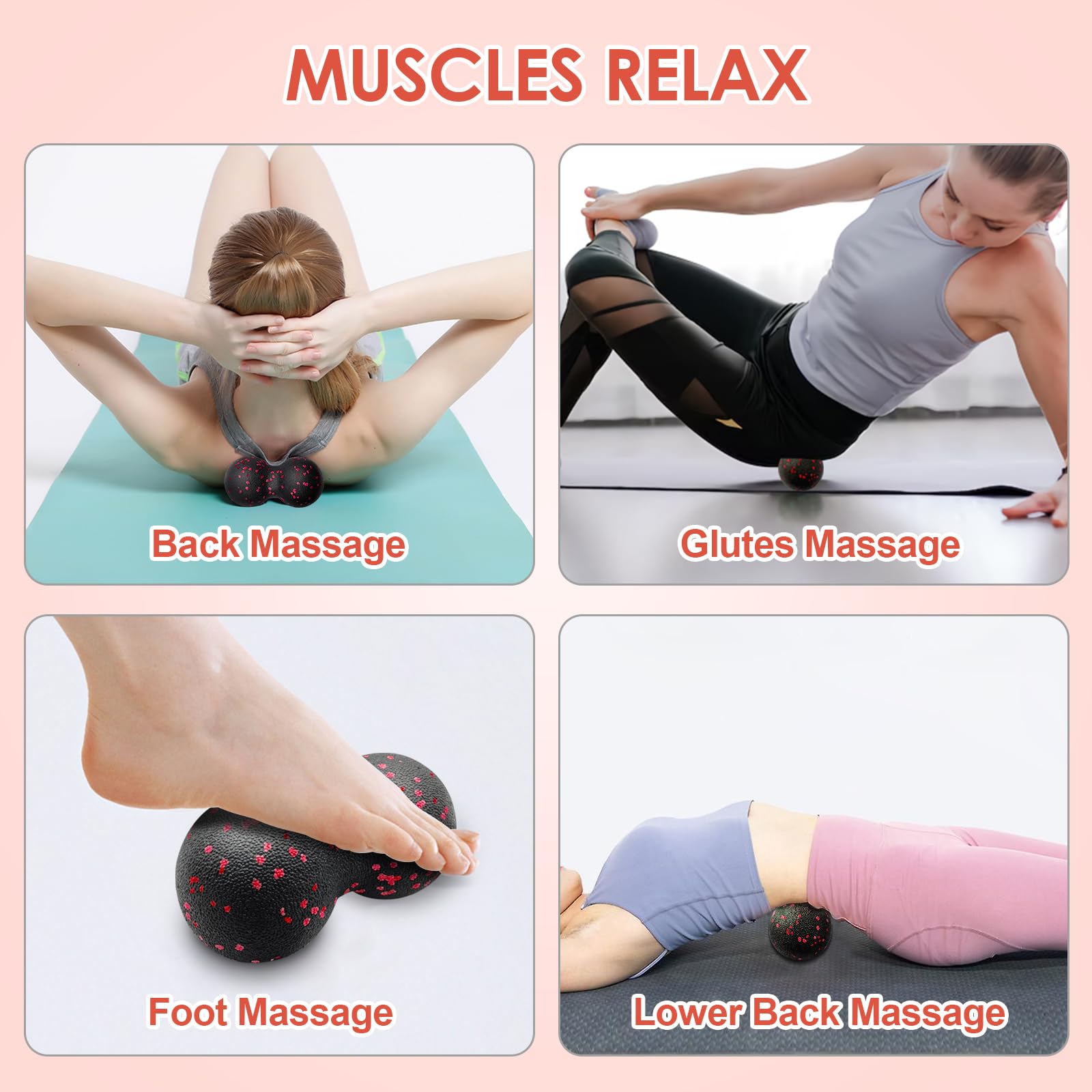 Hollow Yoga Roller Massage Pea - Yoga Fitness Ball ulasan dan harga