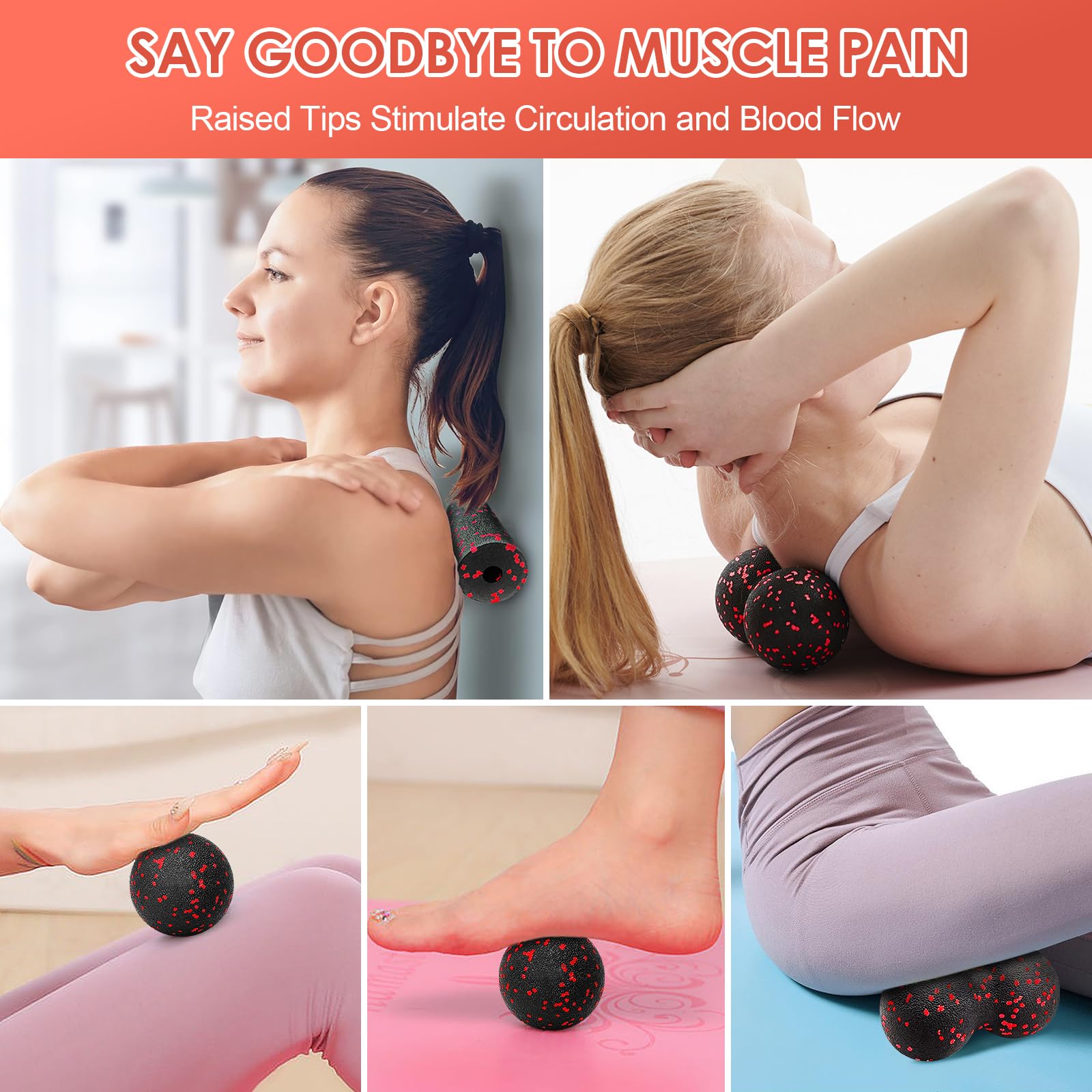 Hollow Yoga Roller Massage Pea - Yoga Fitness Ball ulasan dan harga