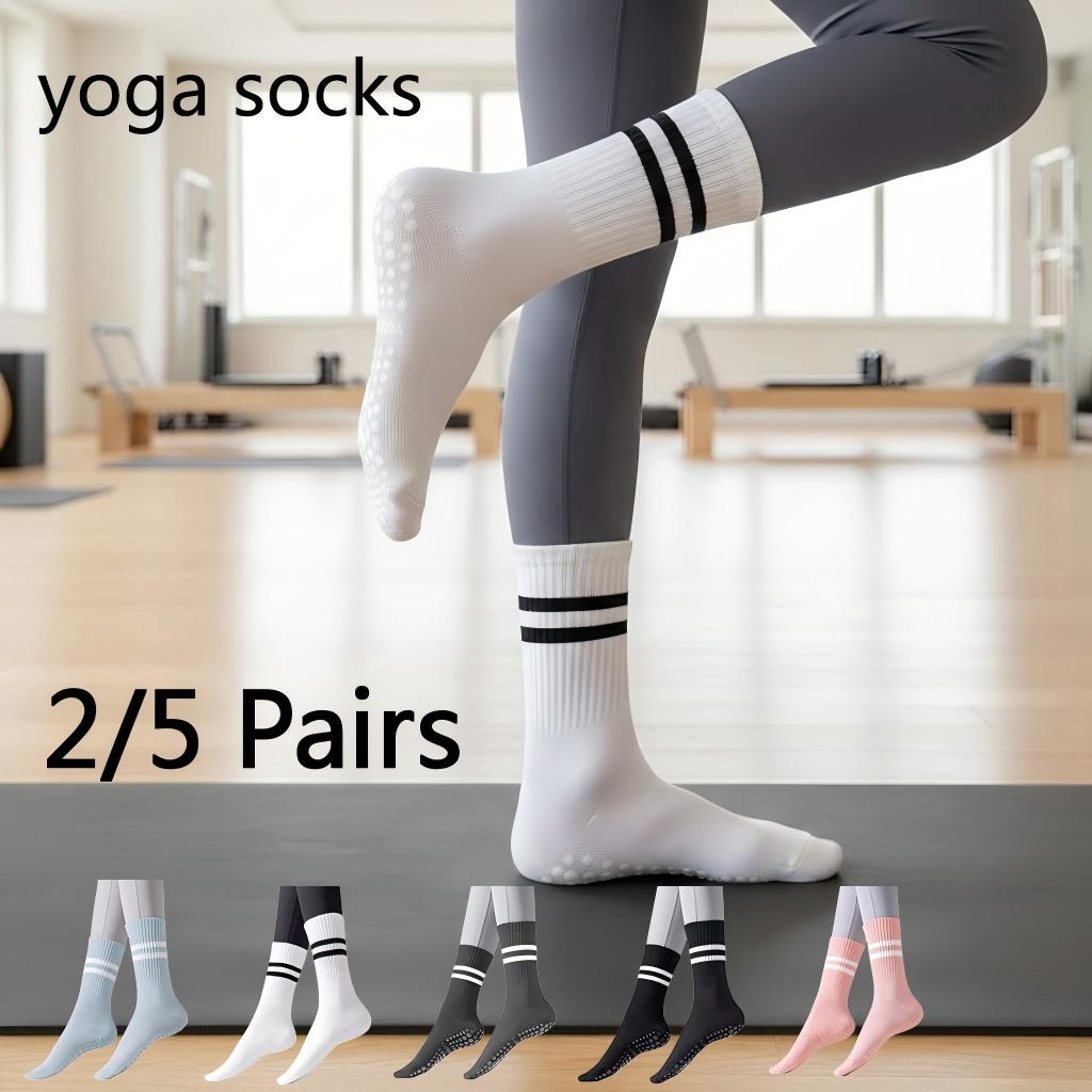 Women Non Slip Yoga Socks, Gri - Yoga Fitness Outfit ulasan dan harga