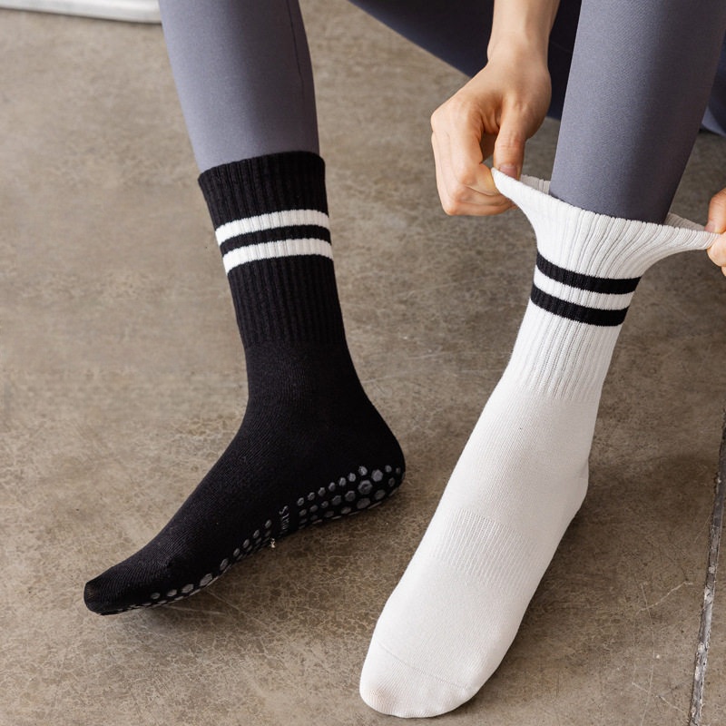 Women Non Slip Yoga Socks, Gri - Yoga Fitness Outfit ulasan dan harga