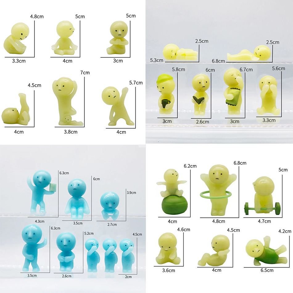 Glow In The Dark Mini Figure S - Yoga Fitness First ulasan dan harga