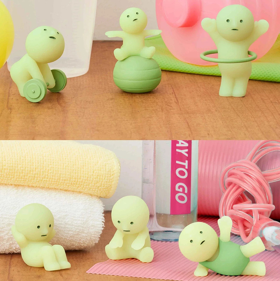 Glow In The Dark Mini Figure S - Yoga Fitness First ulasan dan harga