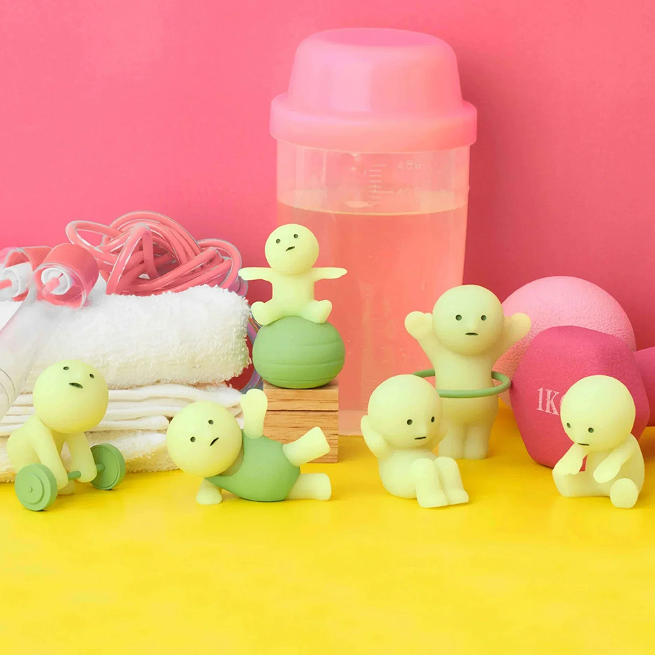 Glow In The Dark Mini Figure S - Yoga Fitness First ulasan dan harga