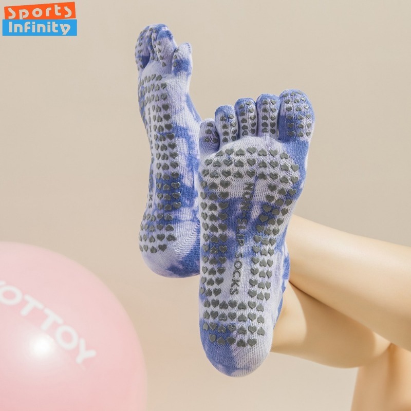 New Non Slip Tie Dye Five Fing - Yoga Fitness Pilates ulasan dan harga