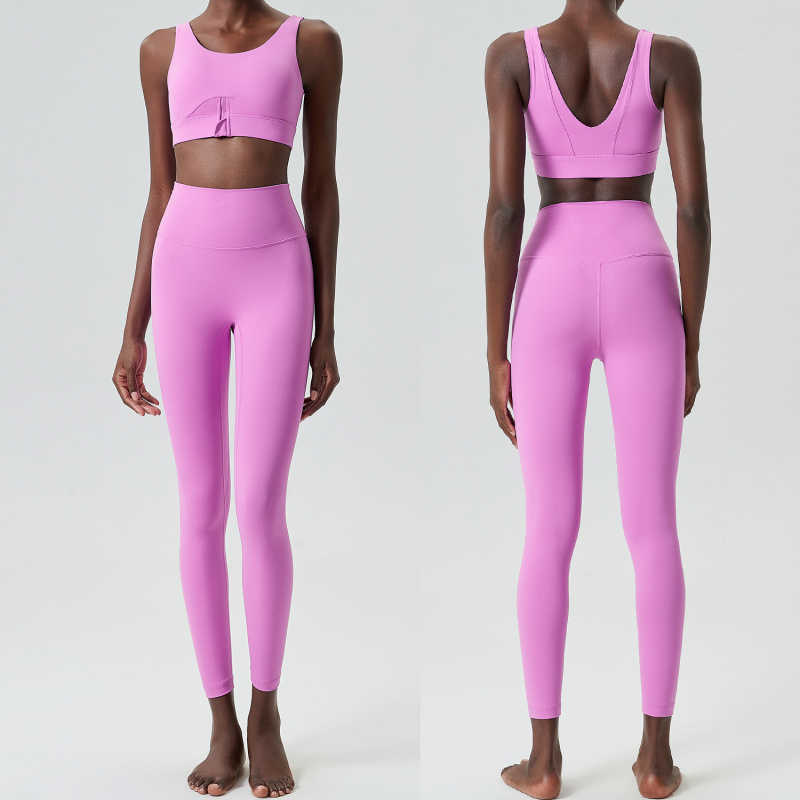 Two Pieces Set Zipper Yoga Spo - Yoga Fitness Outfit ulasan dan harga