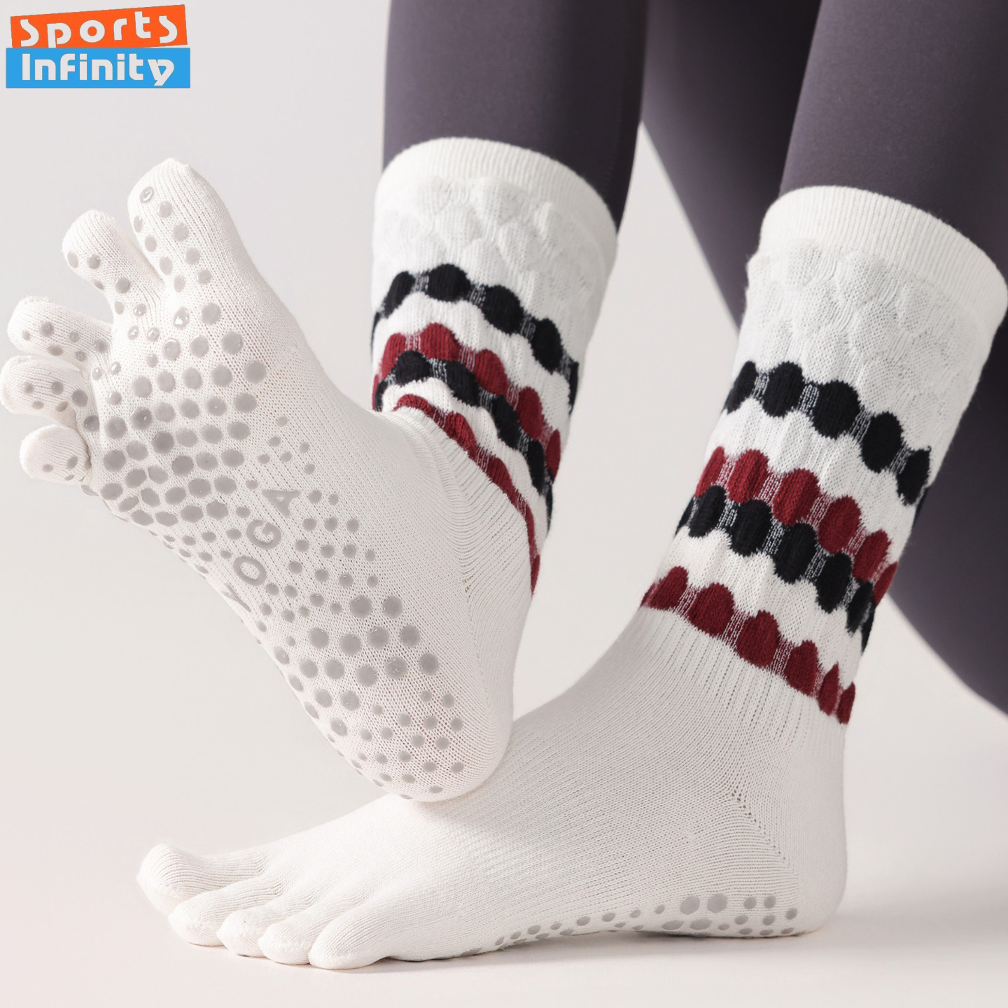 Fashion Five Finger Yoga Socks - Yoga Fitness Pilates ulasan dan harga