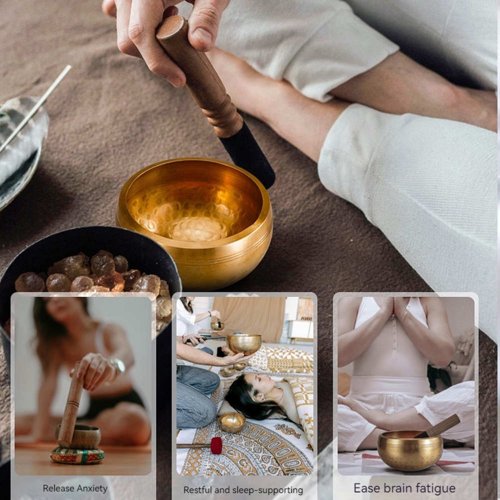 Tibetan Singing Bowl Set Uniqu - Yoga Fitness Outfit ulasan dan harga