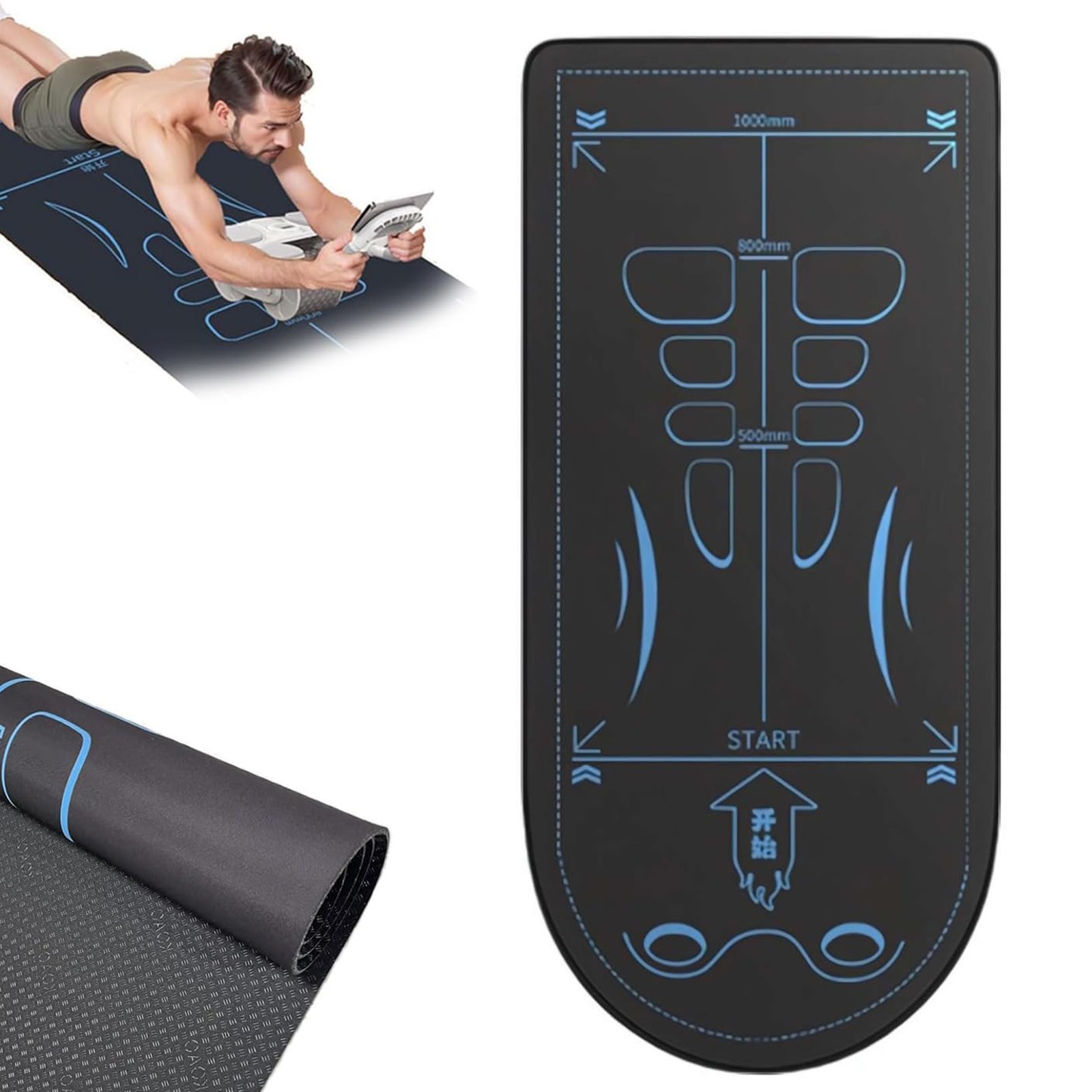 Yoga Mat For Abdominal Wheel H - Yoga Fitness Wheel ulasan dan harga