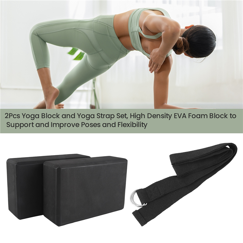 B72A 2Pcs Yoga Block And Yoga  - Yoga Blocks ulasan dan harga