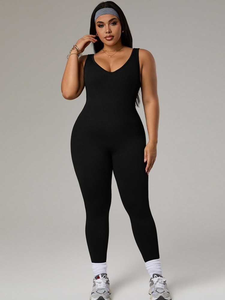 Plus Size Women's Tracksuit Gy - Yoga Fitness Outfit ulasan dan harga
