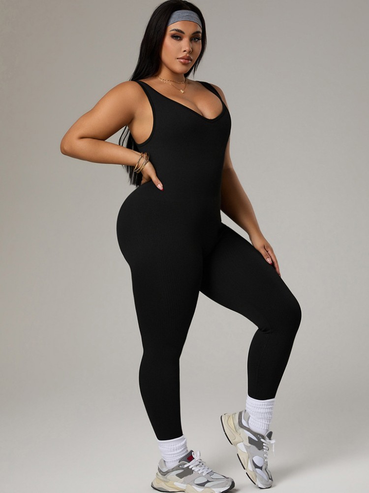 Plus Size Women's Tracksuit Gy - Yoga Fitness Outfit ulasan dan harga