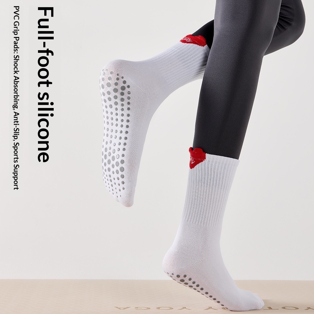 Women's Mid-Calf Sport Socks P - Yoga Fitness Pilates ulasan dan harga