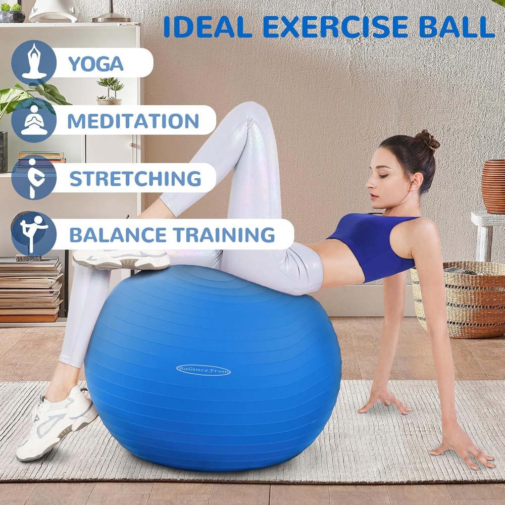 Anti-Burst Slip Resistant Exer - Yoga Fitness Ball ulasan dan harga
