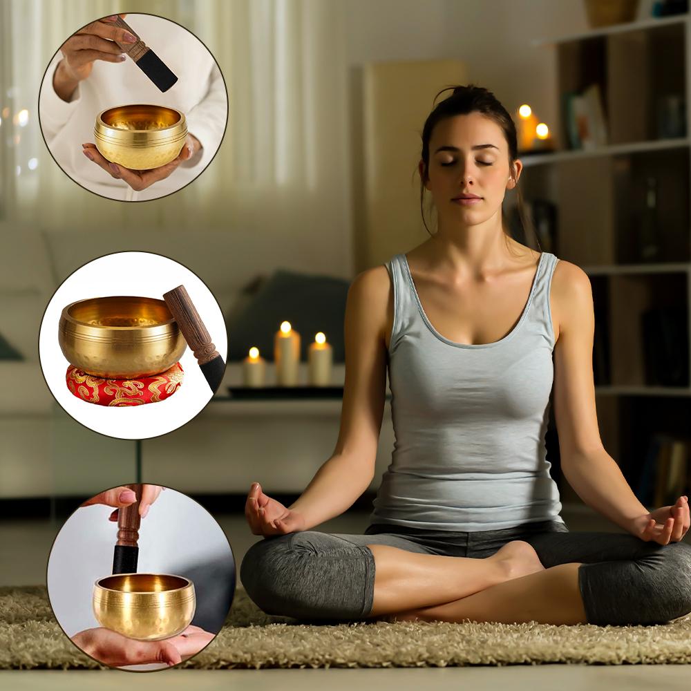 1Set Singing Bowl Set Meditati - Yoga Fitness Outfit ulasan dan harga