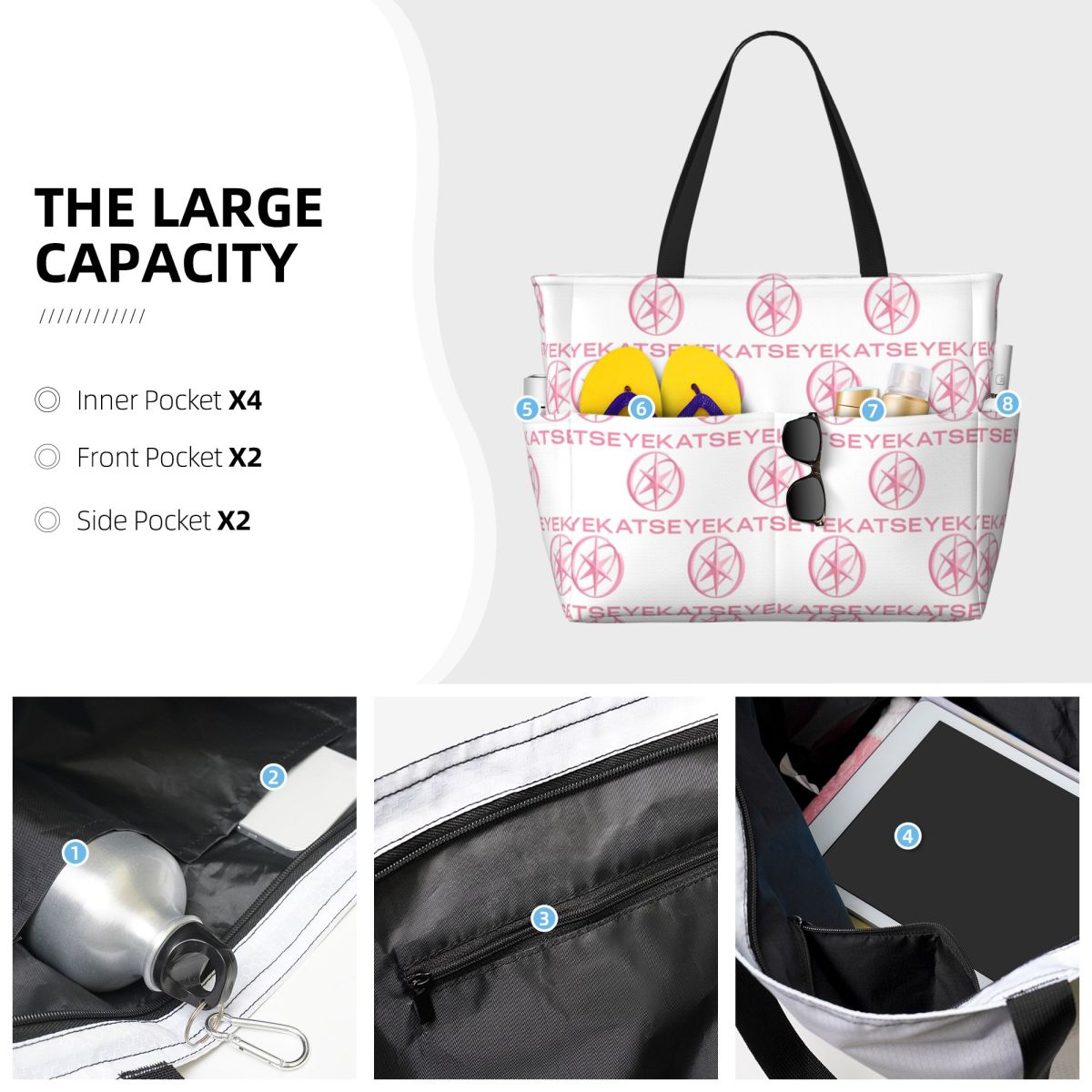 KATEYE Kpop Group Beach Tote B - Yoga Fitness Group ulasan dan harga