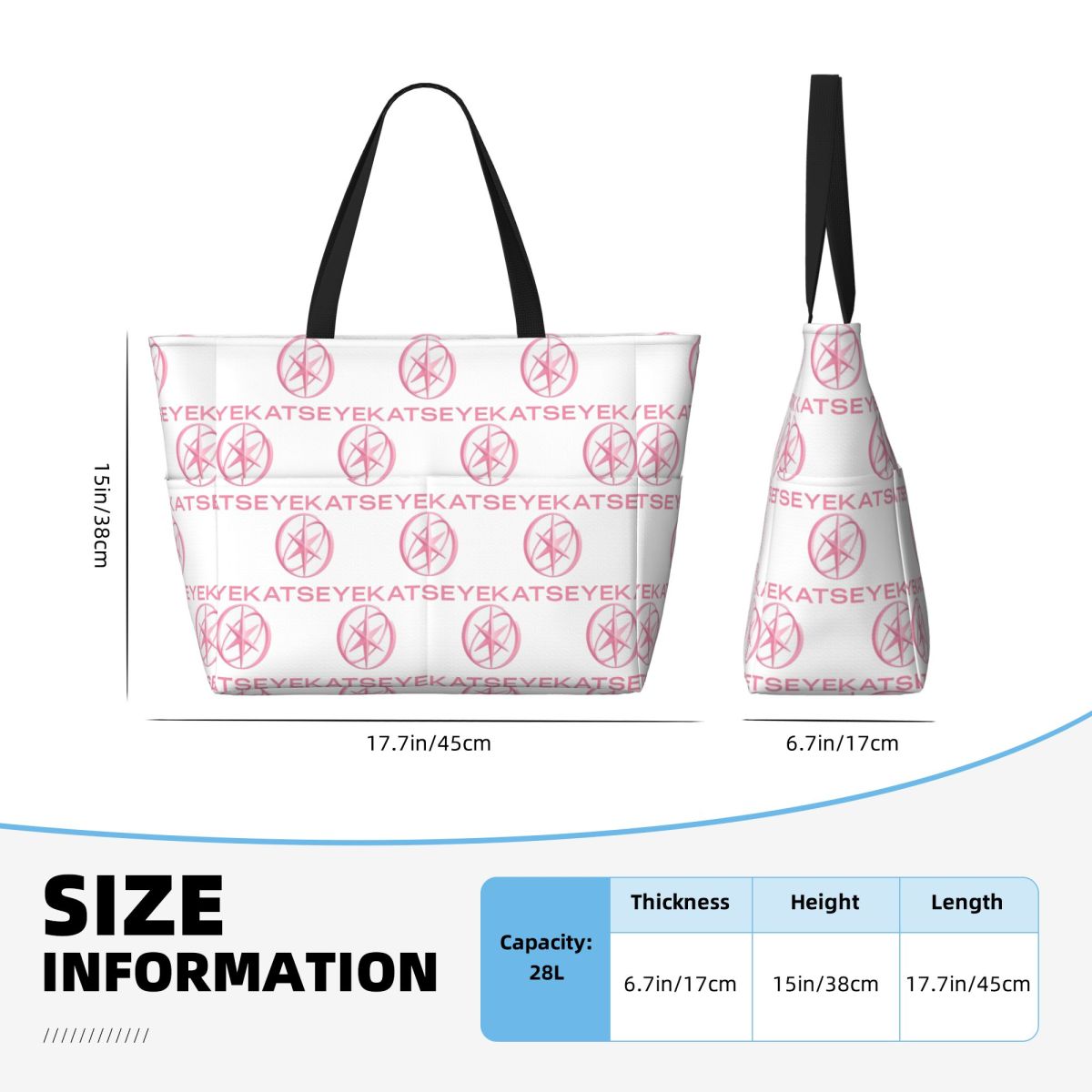 KATEYE Kpop Group Beach Tote B - Yoga Fitness Group ulasan dan harga
