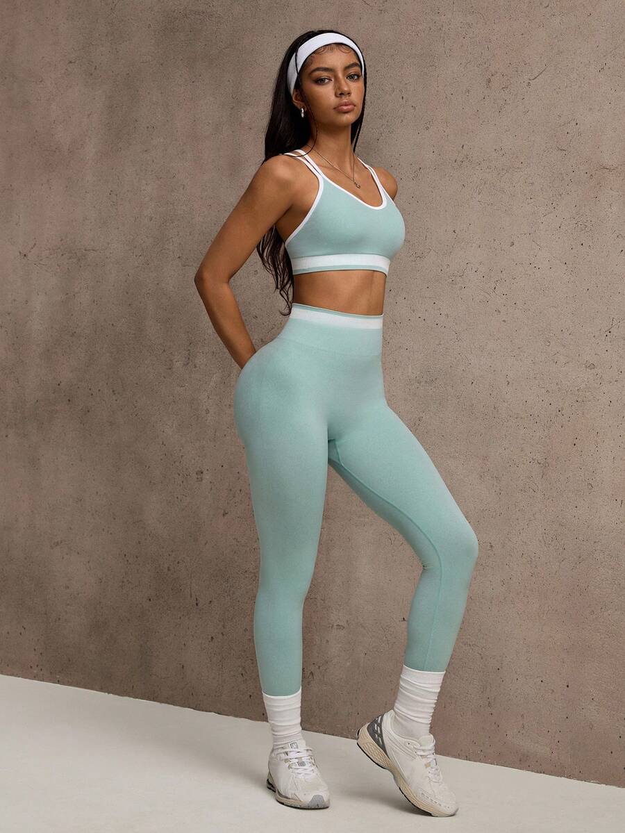 Seamless High Stretch Sports Y - Yoga Blocks ulasan dan harga