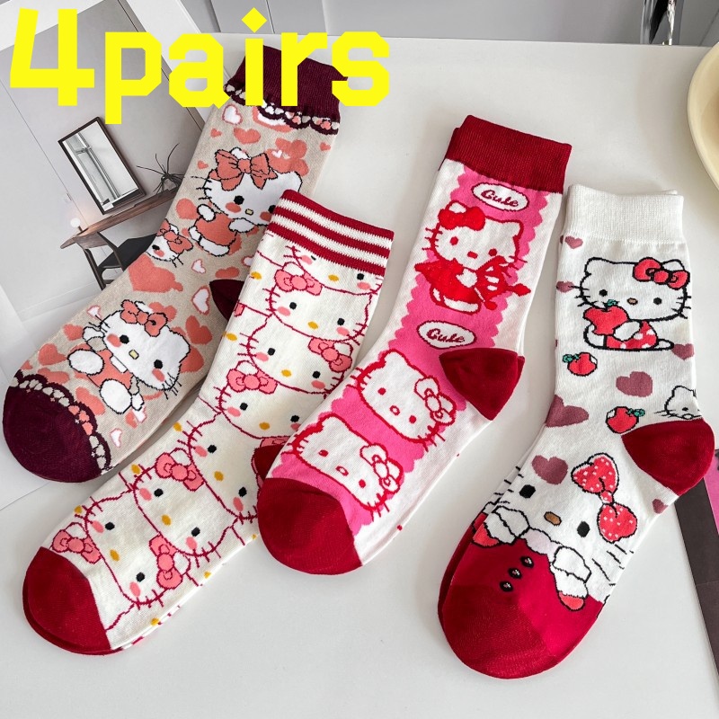 4 pairsof HelloKitty anti slip - Yoga Fitness First ulasan dan harga