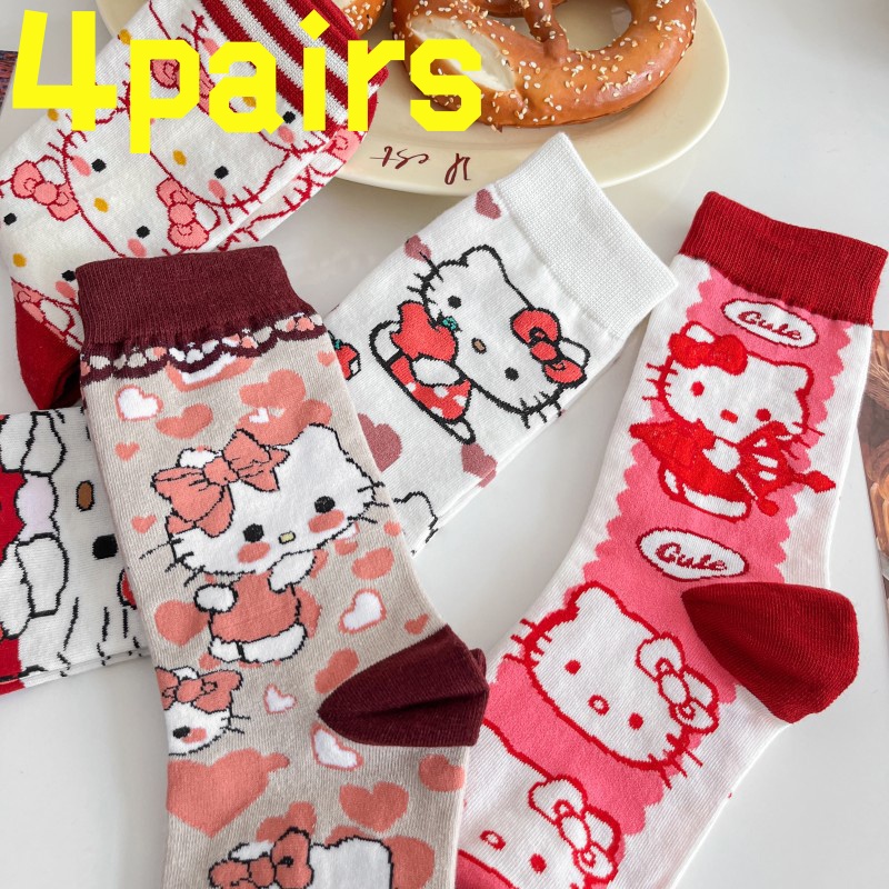 4 pairsof HelloKitty anti slip - Yoga Fitness First ulasan dan harga