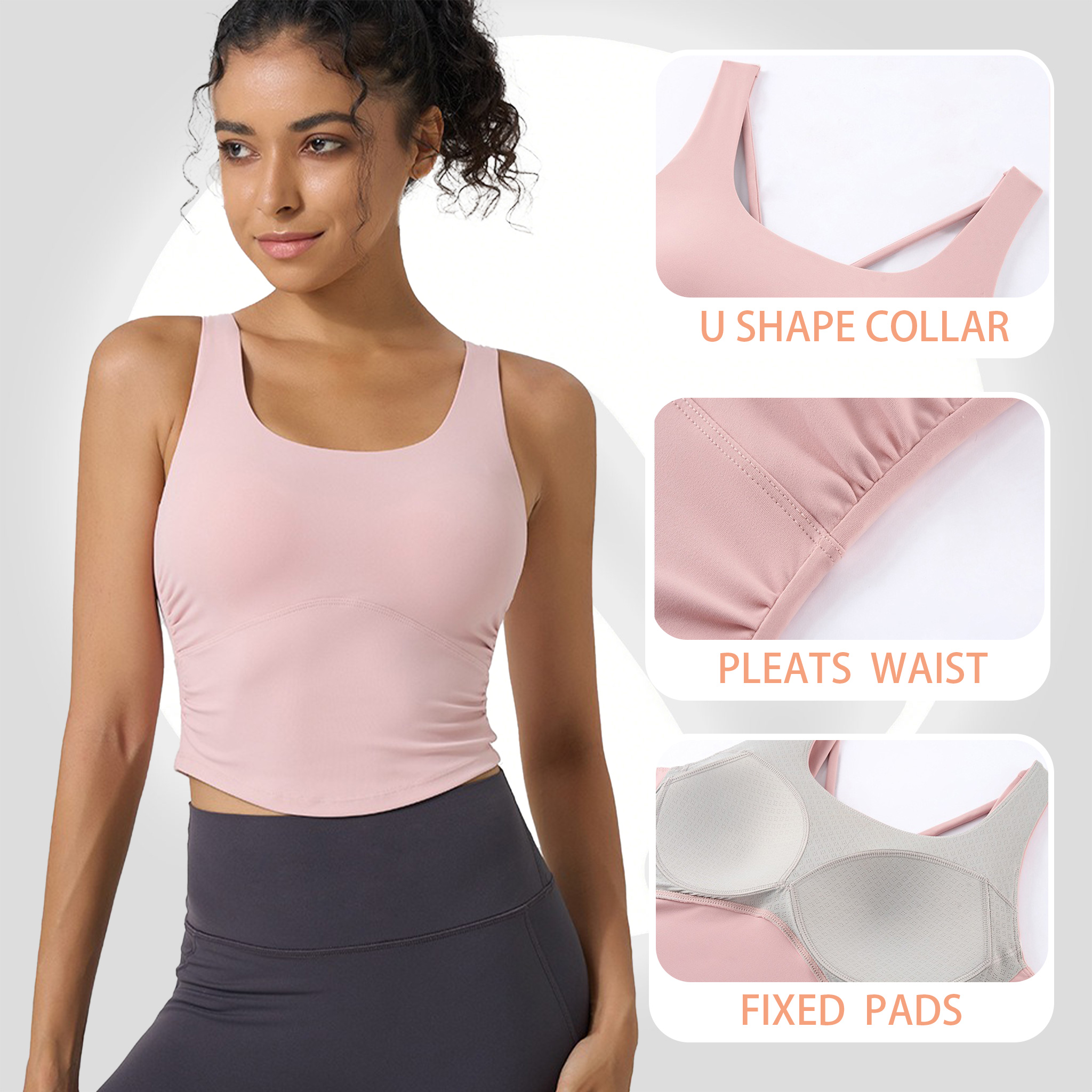 Women's Fixed Cup Yoga Sports  - Yoga Fitness Body ulasan dan harga