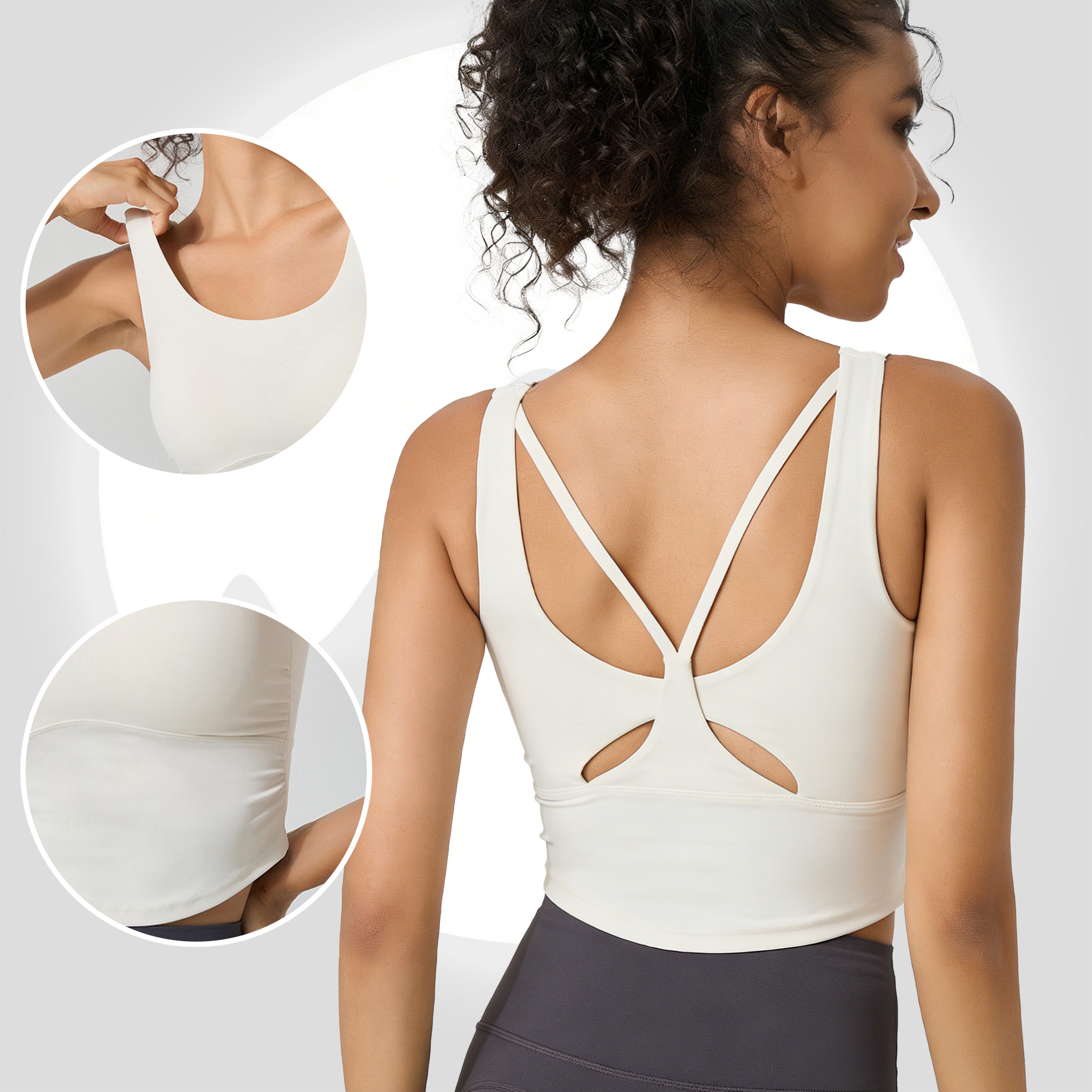 Women's Fixed Cup Yoga Sports  - Yoga Fitness Body ulasan dan harga