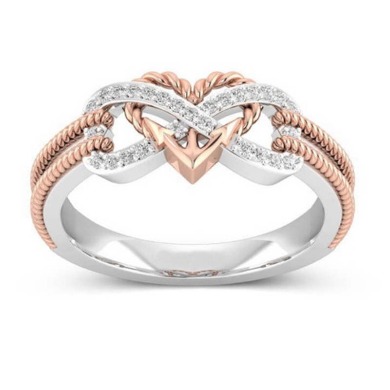 Black Rose Gold Color Heart Ri - Yoga Fitness Ring ulasan dan harga