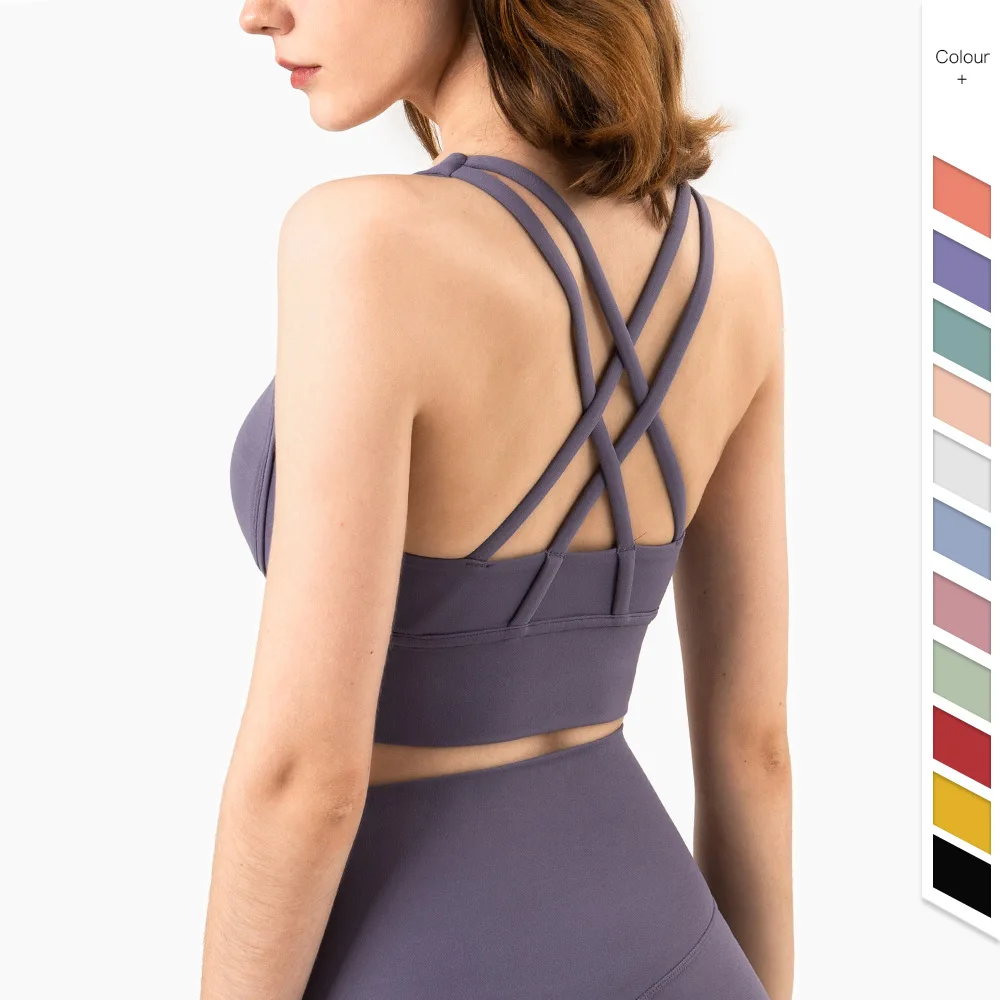 Summer Fashion Cross Back Wome - Yoga Fitness Body ulasan dan harga