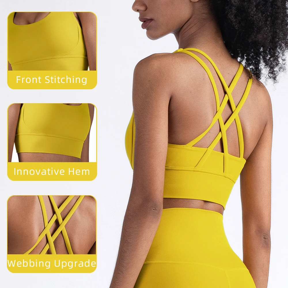 Summer Fashion Cross Back Wome - Yoga Fitness Body ulasan dan harga