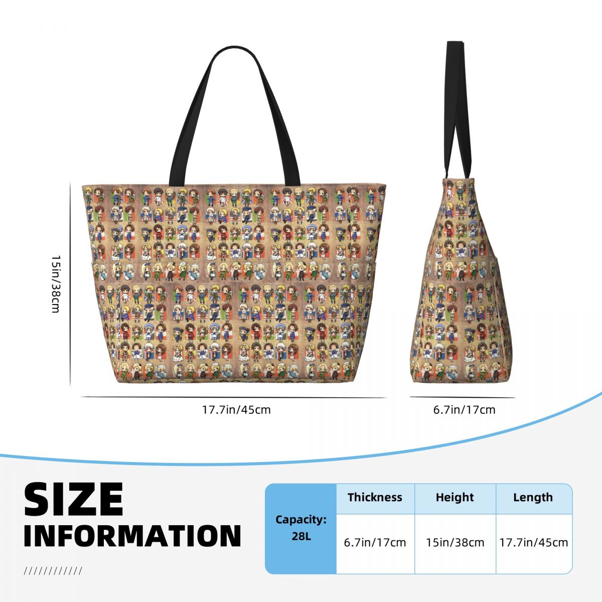 Hetalia Group Beach Tote Bag S - Yoga Fitness Group ulasan dan harga