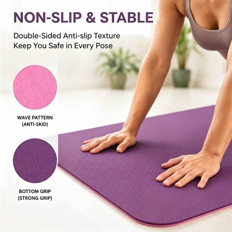 Yoga Mats Anti-slip Sport Fitn - Yoga Fitness Pilates ulasan dan harga